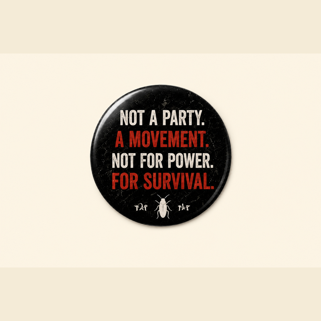 Not A Party — A Movement Pin Badge