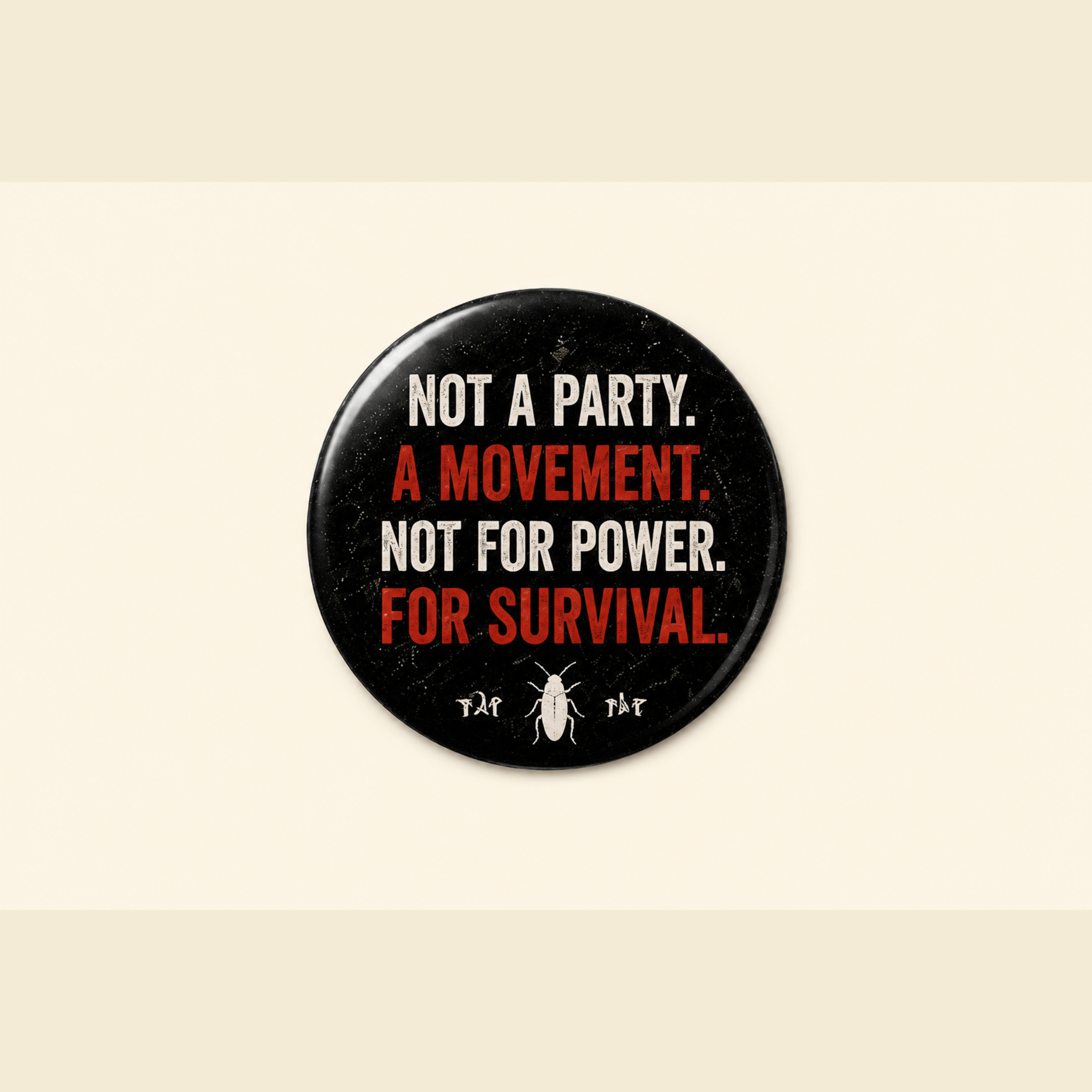 Not A Party — A Movement Pin Badge