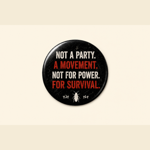 Not A Party — A Movement Pin Badge
