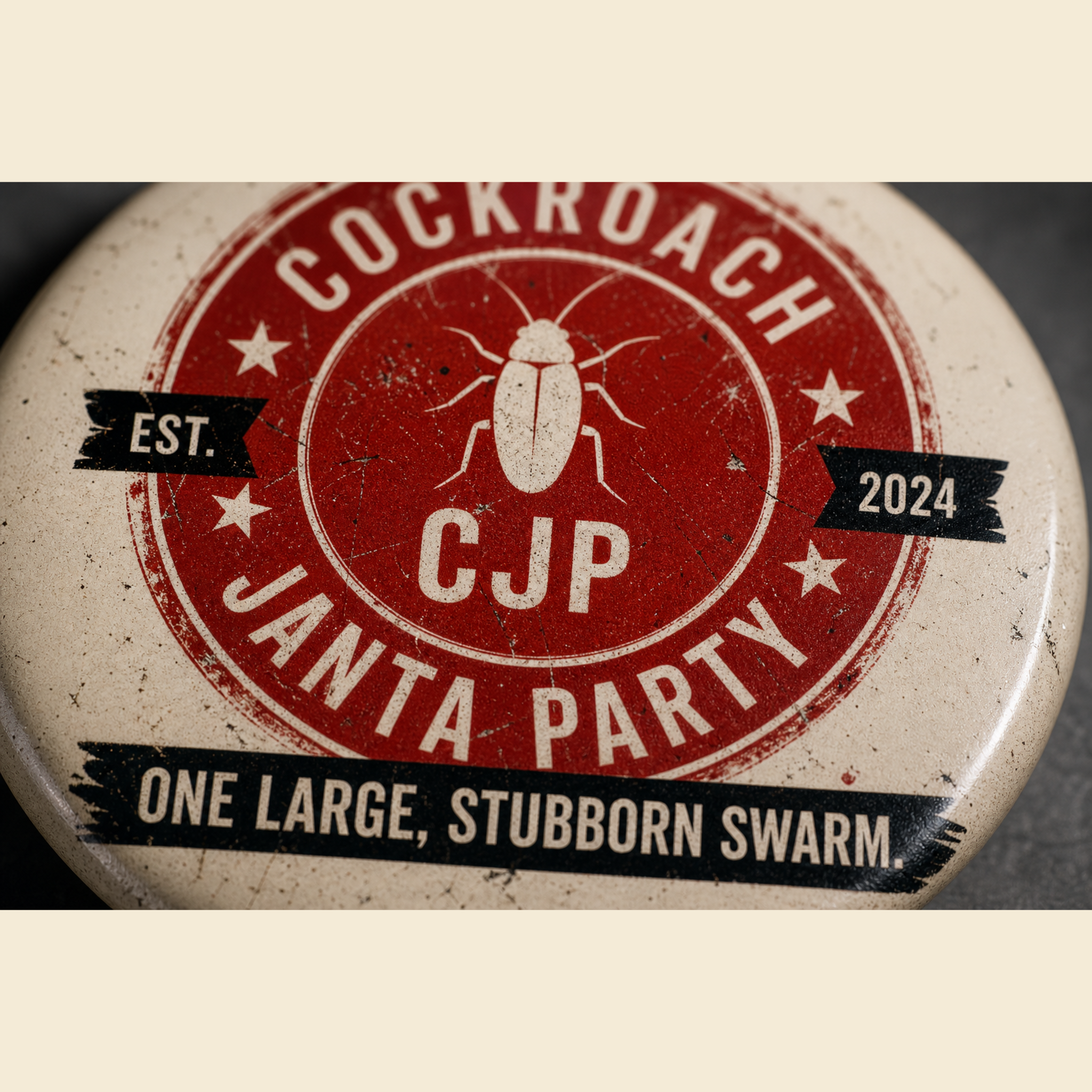 CJP Logo Seal Pin Badge