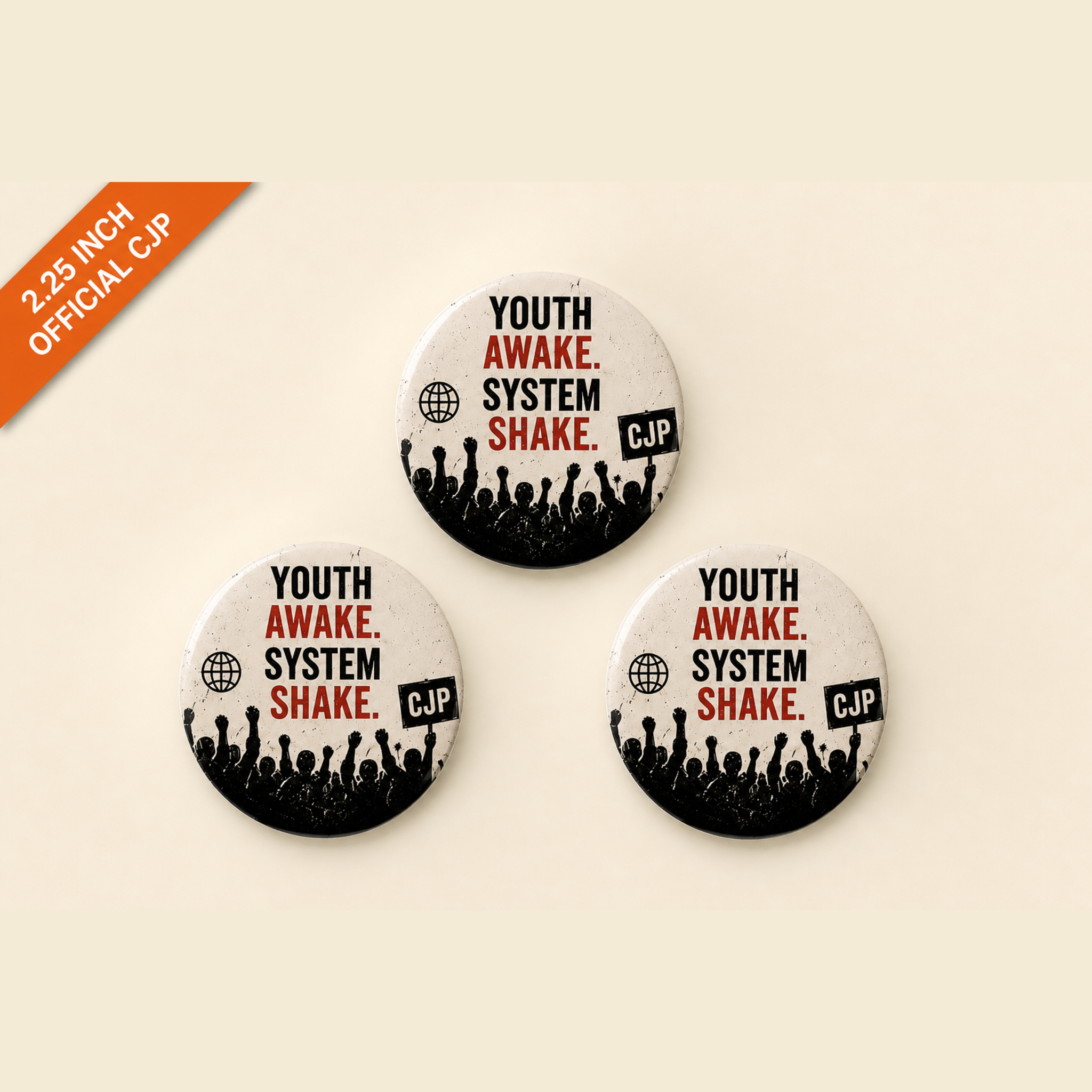 Youth Awake — System Shake Pin Badge